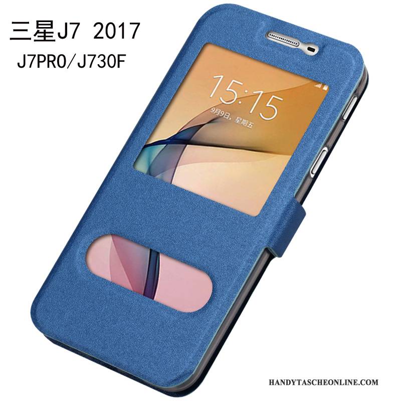 Hülle Samsung Galaxy J7 2017 Schutz Rot Handyhüllen, Case Samsung Galaxy J7 2017 Taschen