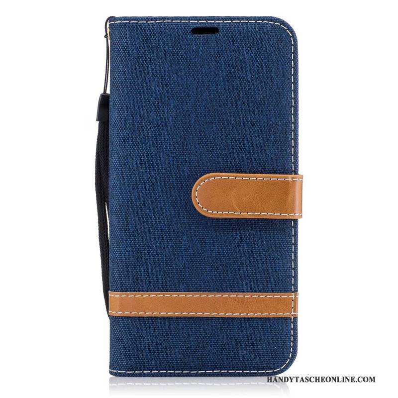 Hülle Samsung Galaxy J7 2017 Taschen Denim Rot, Case Samsung Galaxy J7 2017 Schutz