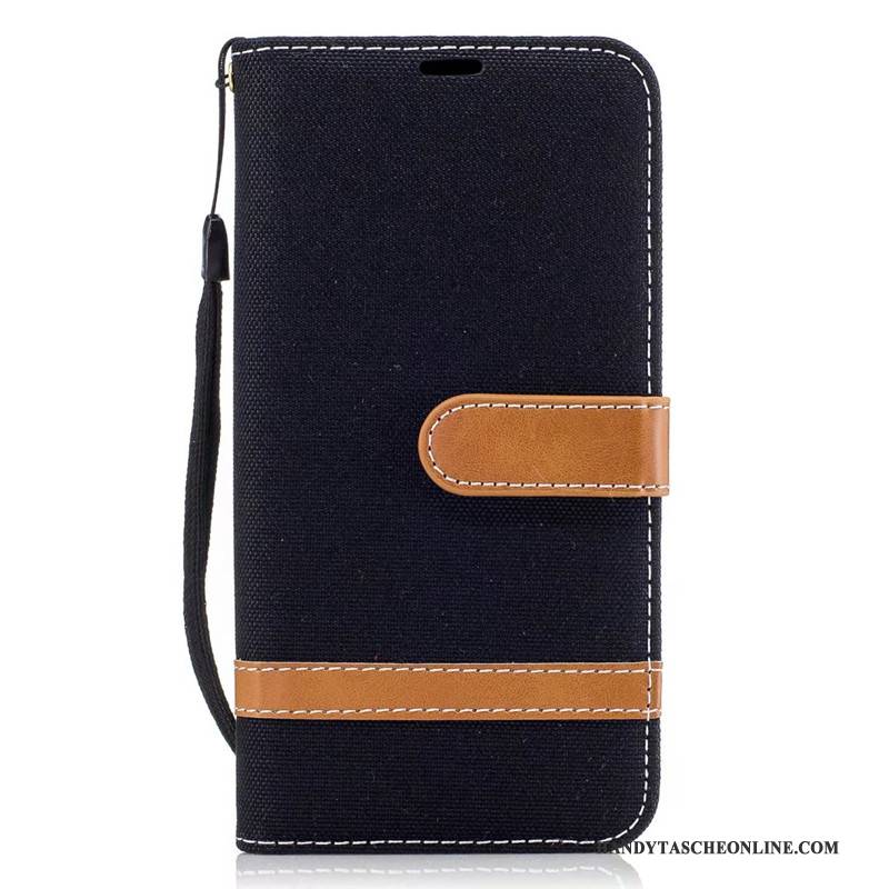 Hülle Samsung Galaxy J7 2017 Taschen Denim Rot, Case Samsung Galaxy J7 2017 Schutz