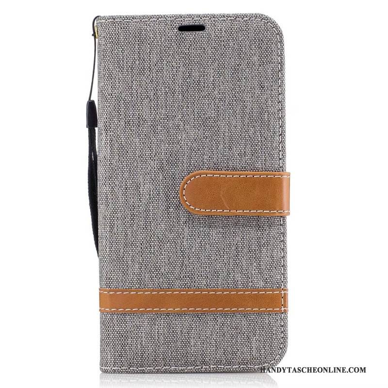 Hülle Samsung Galaxy J7 2017 Taschen Denim Rot, Case Samsung Galaxy J7 2017 Schutz