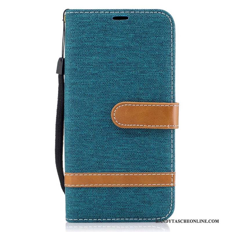 Hülle Samsung Galaxy J7 2017 Taschen Denim Rot, Case Samsung Galaxy J7 2017 Schutz