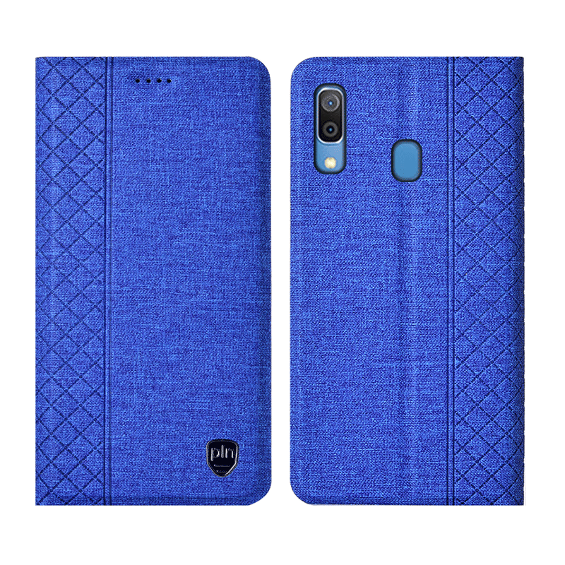 Hülle Samsung Galaxy M20 Folio Handyhüllen Blau, Case Samsung Galaxy M20 Taschen