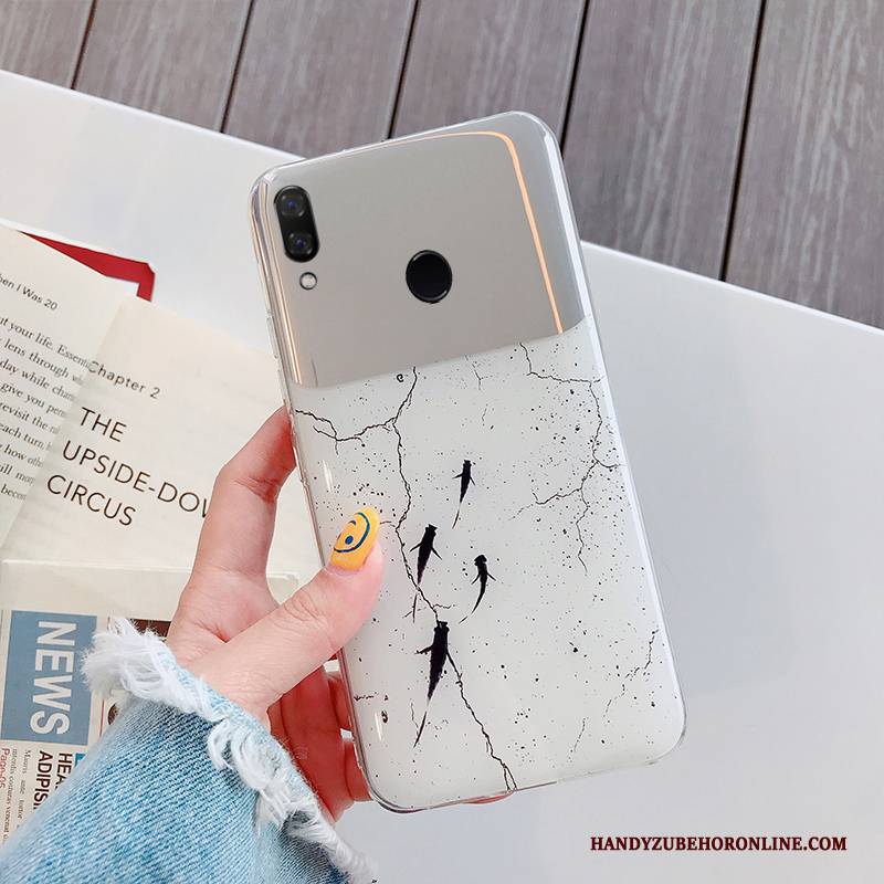 Hülle Samsung Galaxy M20 Kreativ Schwer Anti-sturz, Case Samsung Galaxy M20 Weiche Lila Spiegel