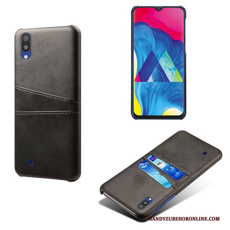 Hülle Samsung Galaxy M20 Leder Muster Karte, Case Samsung Galaxy M20 Schutz Mini Anti-sturz