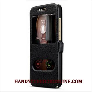 Hülle Samsung Galaxy M20 Lederhülle Weiß, Case Samsung Galaxy M20 Schutz