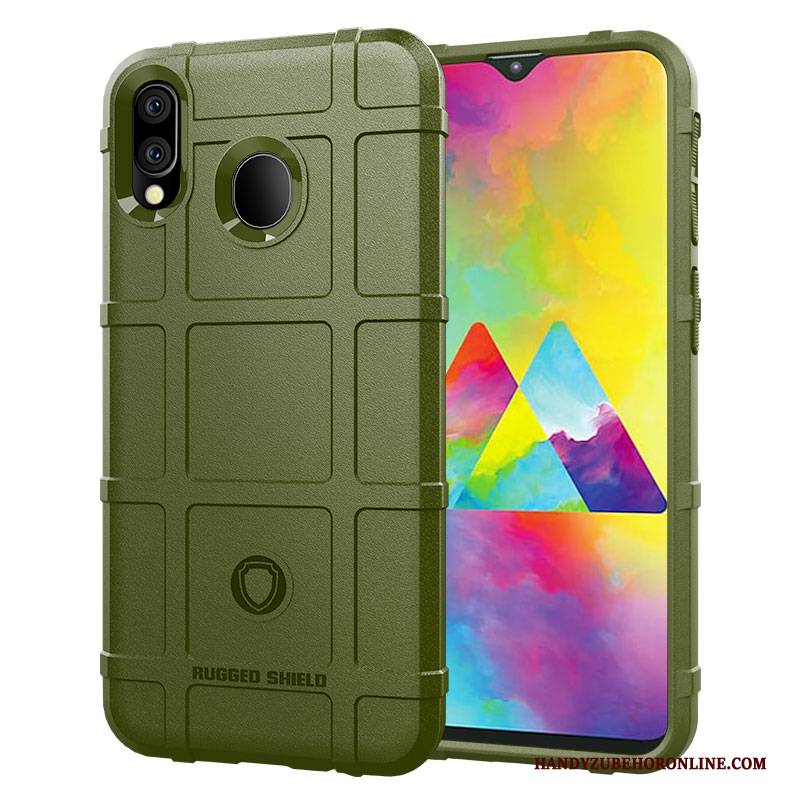 Hülle Samsung Galaxy M20 Luxus Kühlung Persönlichkeit, Case Samsung Galaxy M20 Silikon Nubuck Rutschfest