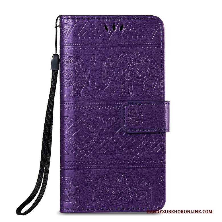 Hülle Samsung Galaxy M30s Lederhülle Anti-sturz Groß, Case Samsung Galaxy M30s Folio Lila Muster