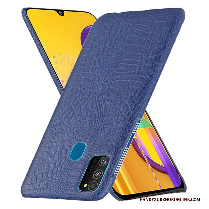 Hülle Samsung Galaxy M30s Schutz Muster Fühlen, Case Samsung Galaxy M30s Handyhüllen Nubuck