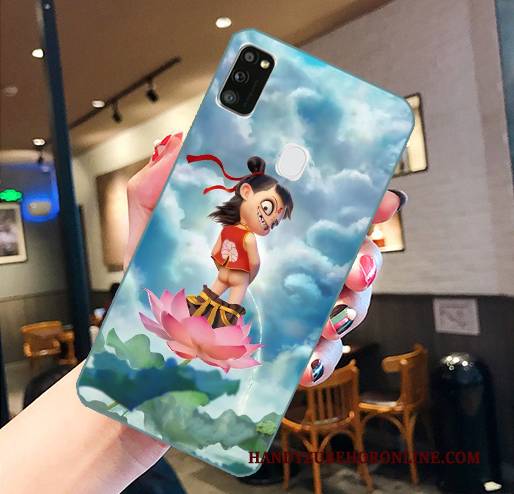 Hülle Samsung Galaxy M30s Silikon Grün Persönlichkeit, Case Samsung Galaxy M30s Taschen Handyhüllen