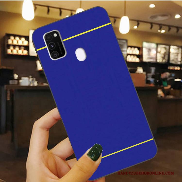 Hülle Samsung Galaxy M30s Silikon Handyhüllen Anti-sturz, Case Samsung Galaxy M30s Schutz Blau