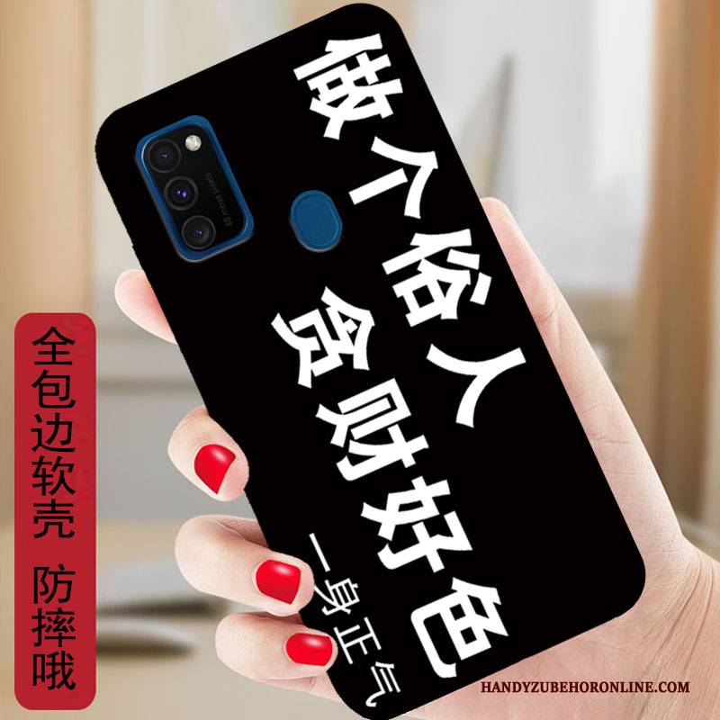 Hülle Samsung Galaxy M30s Silikon Handyhüllen Anti-sturz, Case Samsung Galaxy M30s Weiche Weiß