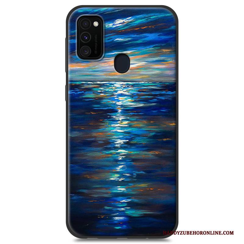 Hülle Samsung Galaxy M30s Silikon Persönlichkeit Weiß, Case Samsung Galaxy M30s Weiche Handyhüllen