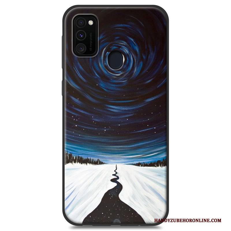 Hülle Samsung Galaxy M30s Silikon Persönlichkeit Weiß, Case Samsung Galaxy M30s Weiche Handyhüllen