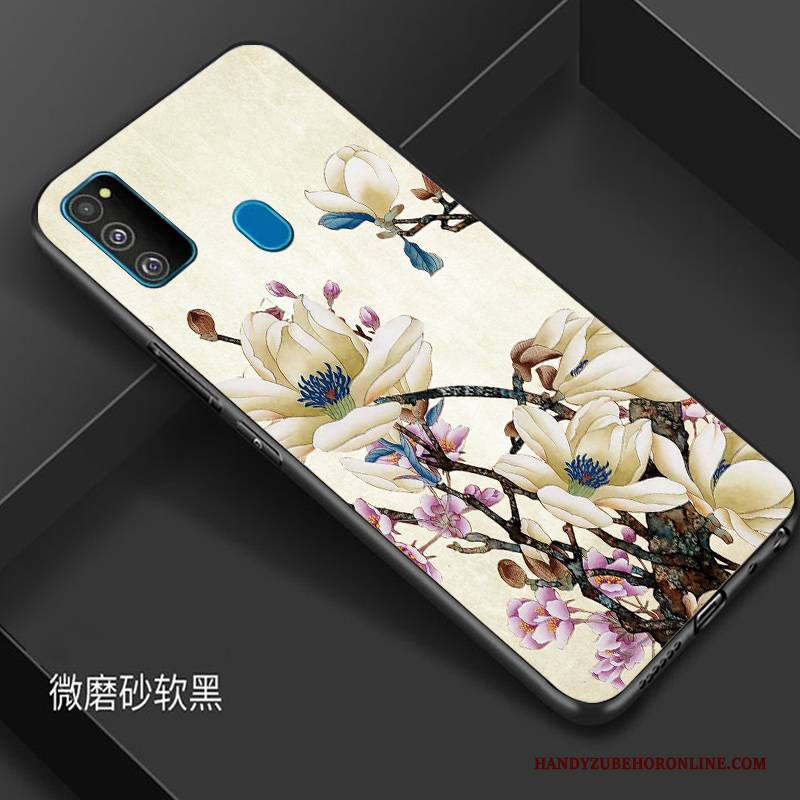 Hülle Samsung Galaxy M30s Taschen Handyhüllen Blau, Case Samsung Galaxy M30s Schutz Chinesische Art Trendmarke