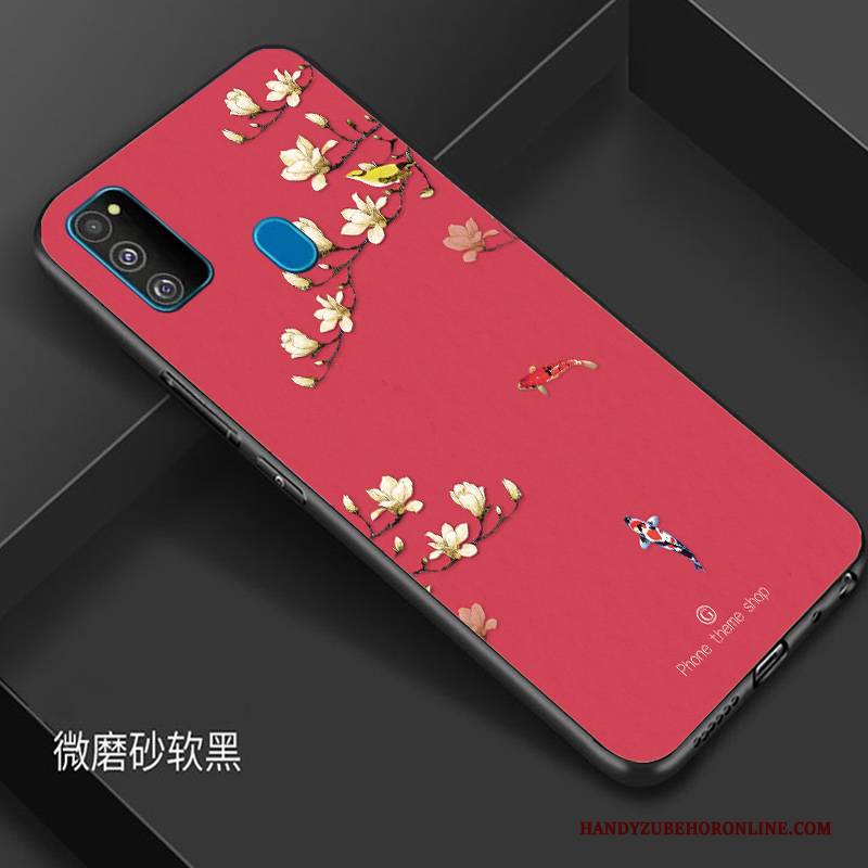 Hülle Samsung Galaxy M30s Taschen Handyhüllen Blau, Case Samsung Galaxy M30s Schutz Chinesische Art Trendmarke