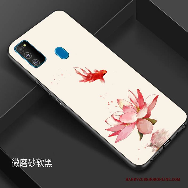 Hülle Samsung Galaxy M30s Taschen Handyhüllen Blau, Case Samsung Galaxy M30s Schutz Chinesische Art Trendmarke