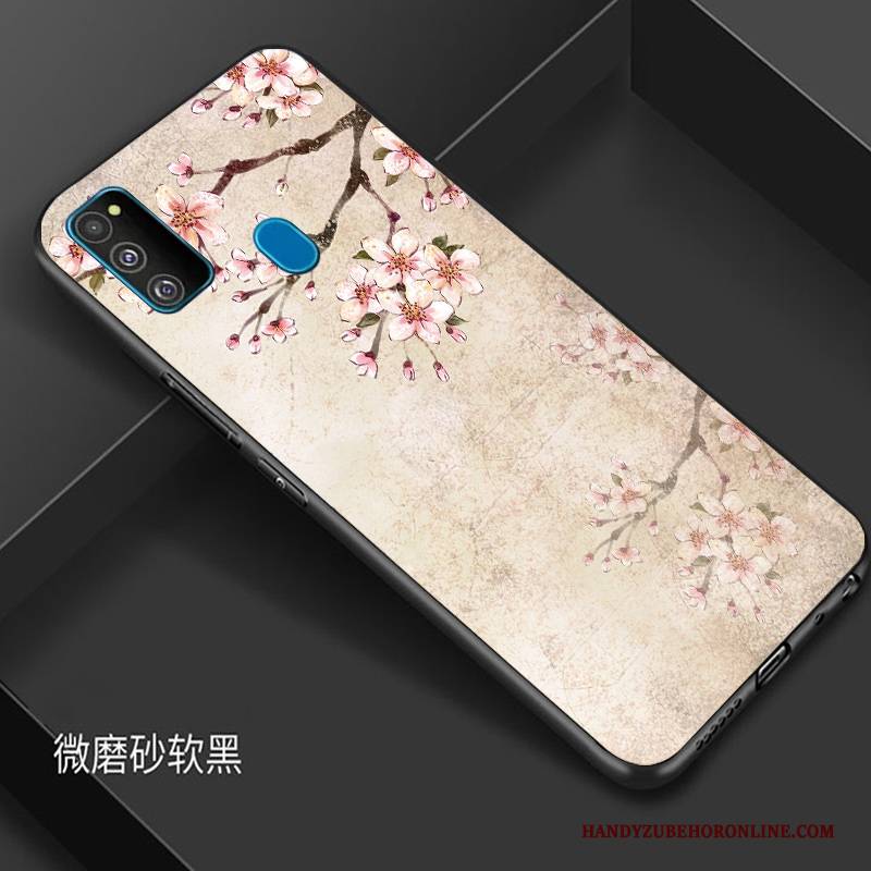 Hülle Samsung Galaxy M30s Taschen Handyhüllen Blau, Case Samsung Galaxy M30s Schutz Chinesische Art Trendmarke