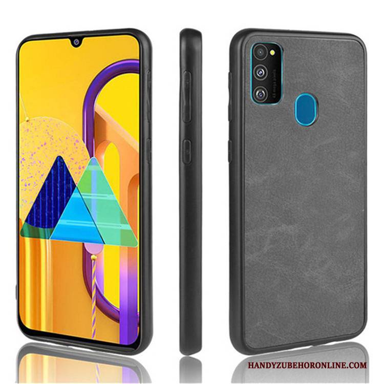 Hülle Samsung Galaxy M30s Taschen Schwer Schwarz, Case Samsung Galaxy M30s Schutz