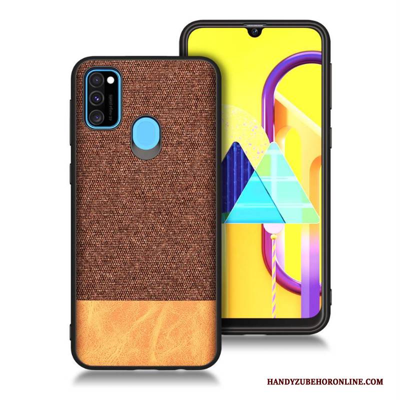 Hülle Samsung Galaxy M30s Weiche Rot Handyhüllen, Case Samsung Galaxy M30s Taschen Blau Anti-sturz