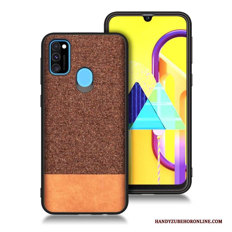 Hülle Samsung Galaxy M30s Weiche Rot Handyhüllen, Case Samsung Galaxy M30s Taschen Blau Anti-sturz