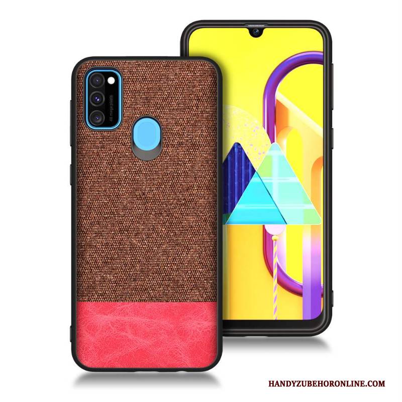 Hülle Samsung Galaxy M30s Weiche Rot Handyhüllen, Case Samsung Galaxy M30s Taschen Blau Anti-sturz