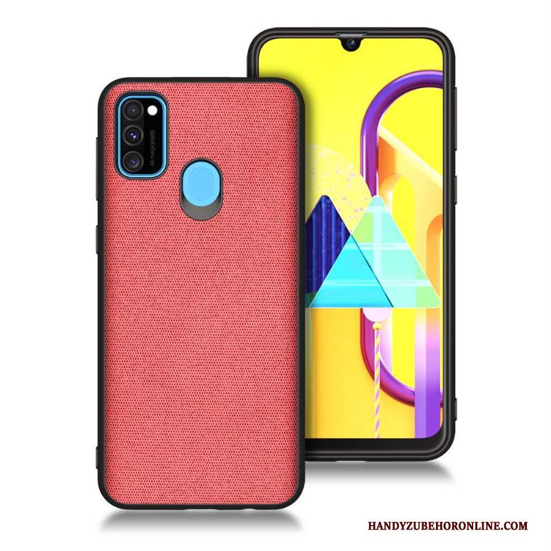 Hülle Samsung Galaxy M30s Weiche Rot Handyhüllen, Case Samsung Galaxy M30s Taschen Blau Anti-sturz