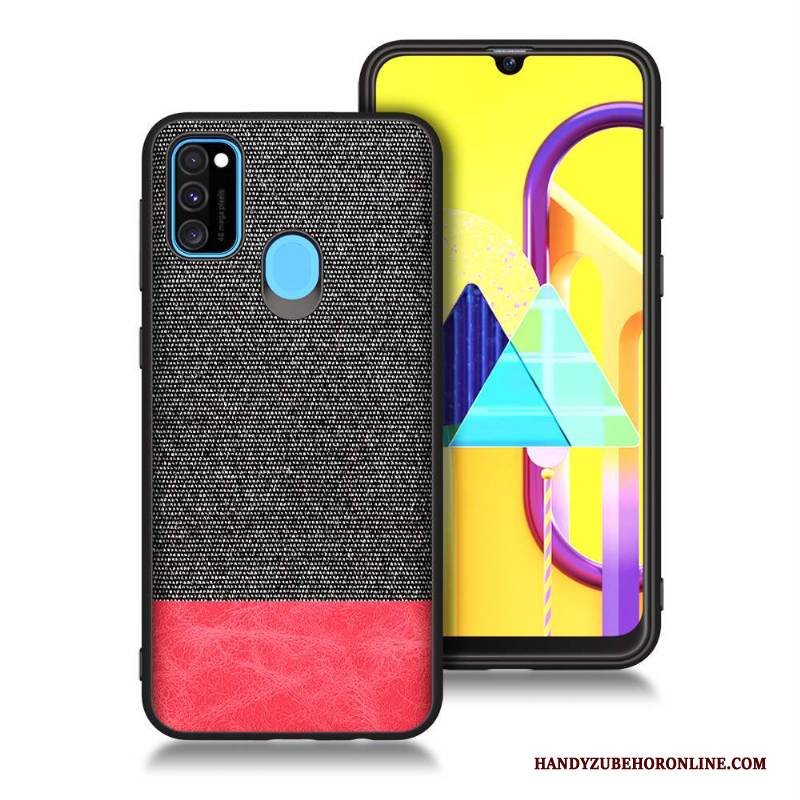 Hülle Samsung Galaxy M30s Weiche Rot Handyhüllen, Case Samsung Galaxy M30s Taschen Blau Anti-sturz