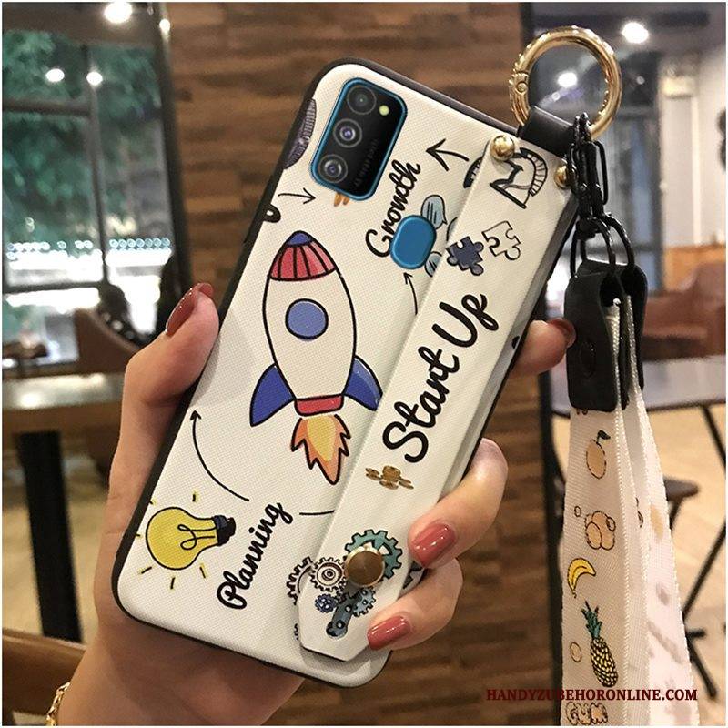 Hülle Samsung Galaxy M30s Weiche Schwarz Schlussverkauf, Case Samsung Galaxy M30s Karikatur Hängende Verzierungen Handyhüllen