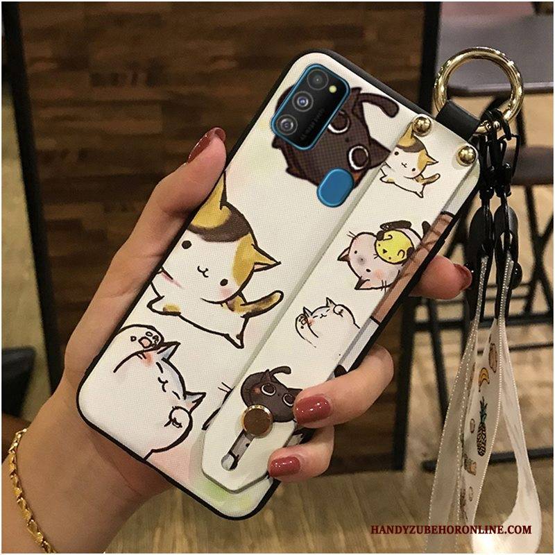 Hülle Samsung Galaxy M30s Weiche Schwarz Schlussverkauf, Case Samsung Galaxy M30s Karikatur Hängende Verzierungen Handyhüllen