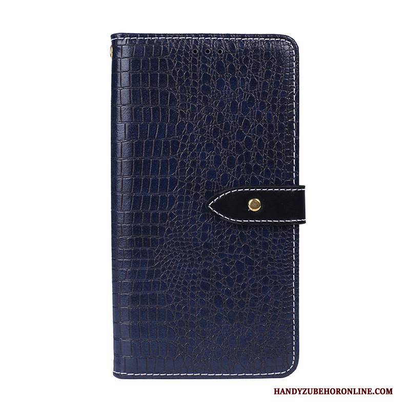 Hülle Samsung Galaxy Note 10+ Folio Anti-sturz Grau, Case Samsung Galaxy Note 10+ Lederhülle Einfarbig Krokodilmuster