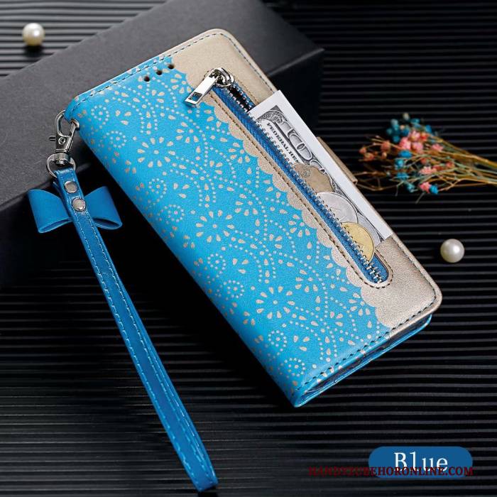 Hülle Samsung Galaxy Note 10 Folio Neu Spitze, Case Samsung Galaxy Note 10 Schutz Blau Anti-sturz