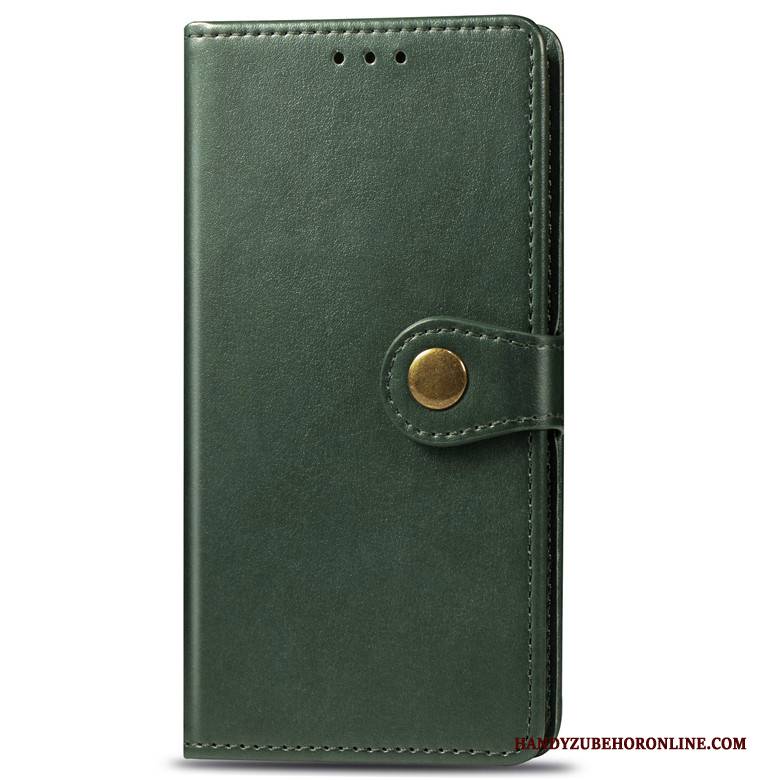 Hülle Samsung Galaxy Note 10 Folio Schnalle Handyhüllen, Case Samsung Galaxy Note 10 Weiche Grün