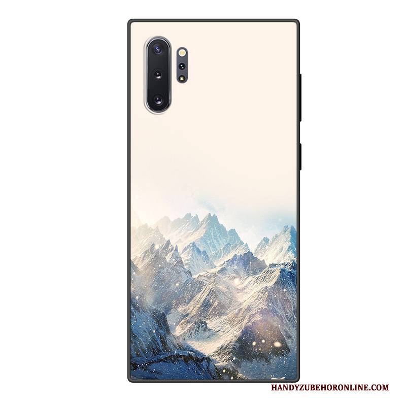 Hülle Samsung Galaxy Note 10+ Karikatur Anti-sturz Trendmarke, Case Samsung Galaxy Note 10+ Schutz Lila Handyhüllen