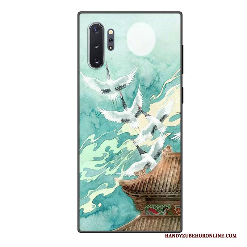 Hülle Samsung Galaxy Note 10+ Karikatur Anti-sturz Trendmarke, Case Samsung Galaxy Note 10+ Schutz Lila Handyhüllen