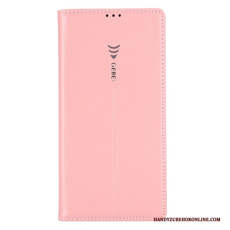 Hülle Samsung Galaxy Note 10+ Lederhülle Blau, Case Samsung Galaxy Note 10+ Schutz