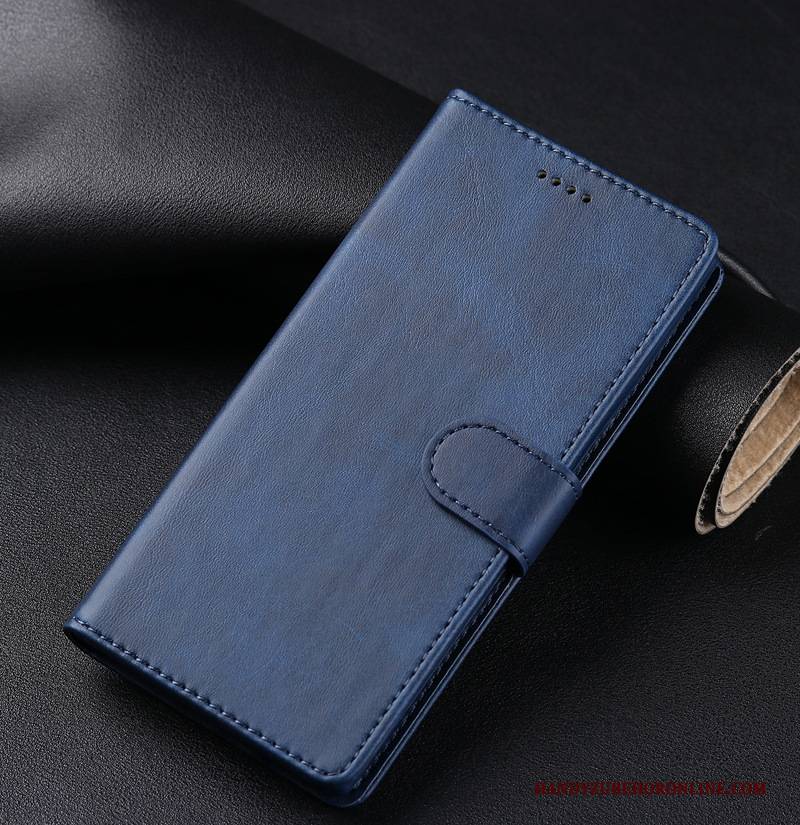 Hülle Samsung Galaxy Note 10+ Lederhülle Blau Handyhüllen, Case Samsung Galaxy Note 10+ Folio