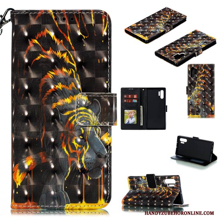 Hülle Samsung Galaxy Note 10+ Lederhülle Grün, Case Samsung Galaxy Note 10+ Silikon