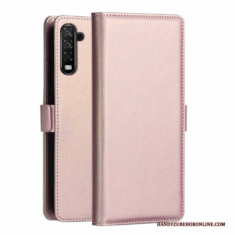 Hülle Samsung Galaxy Note 10+ Lederhülle Karte Rosegold, Case Samsung Galaxy Note 10+ Folio Handyhüllen