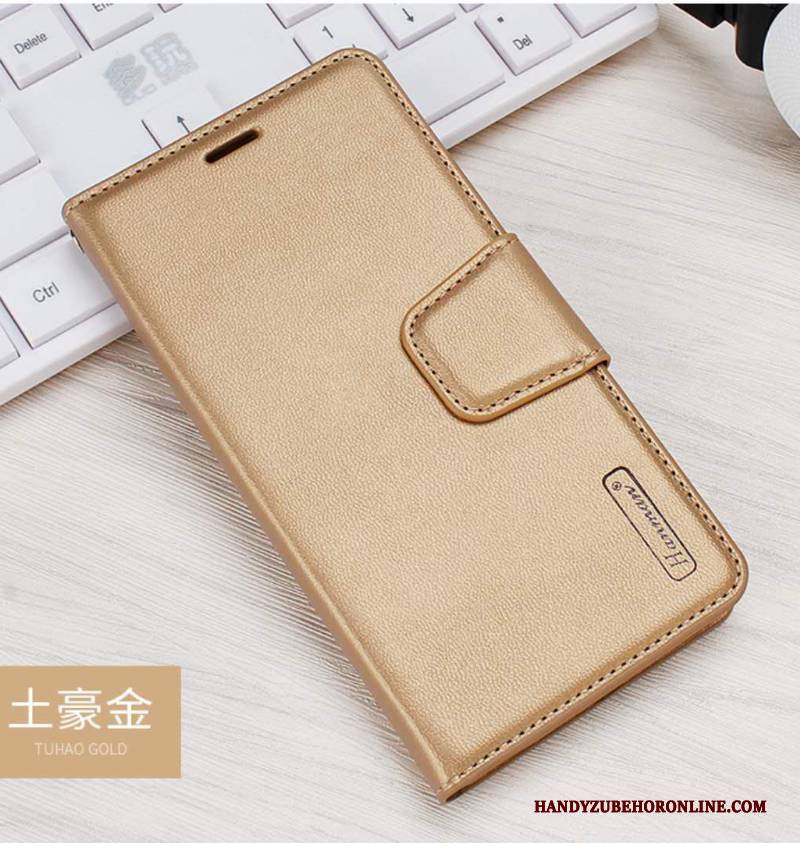 Hülle Samsung Galaxy Note 10 Lite Schutz Anti-sturz Handyhüllen, Case Samsung Galaxy Note 10 Lite Lederhülle Rosegold Neu