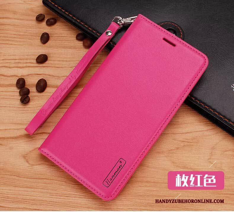 Hülle Samsung Galaxy Note 10 Lite Schutz Anti-sturz Handyhüllen, Case Samsung Galaxy Note 10 Lite Lederhülle Rosegold Neu