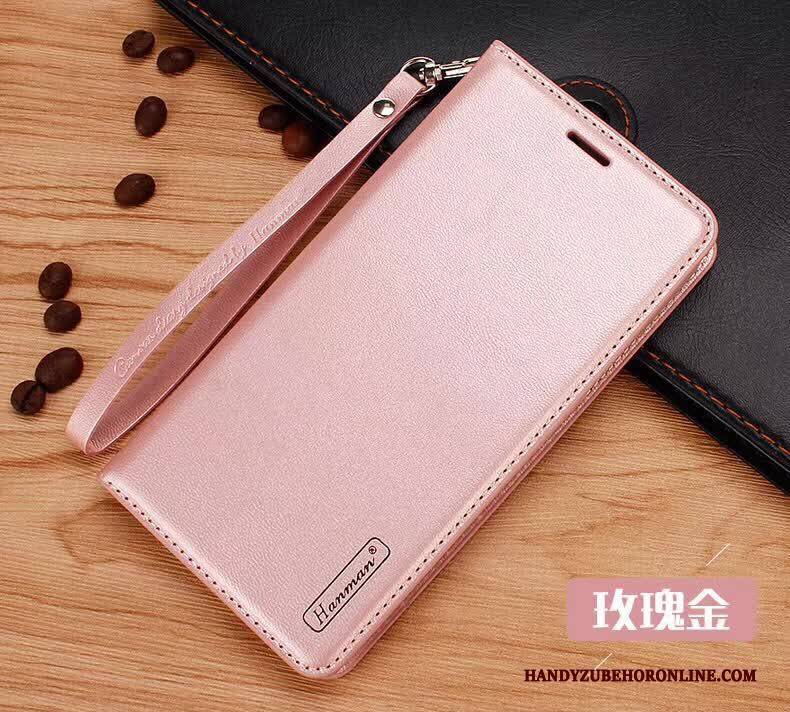 Hülle Samsung Galaxy Note 10 Lite Schutz Anti-sturz Handyhüllen, Case Samsung Galaxy Note 10 Lite Lederhülle Rosegold Neu