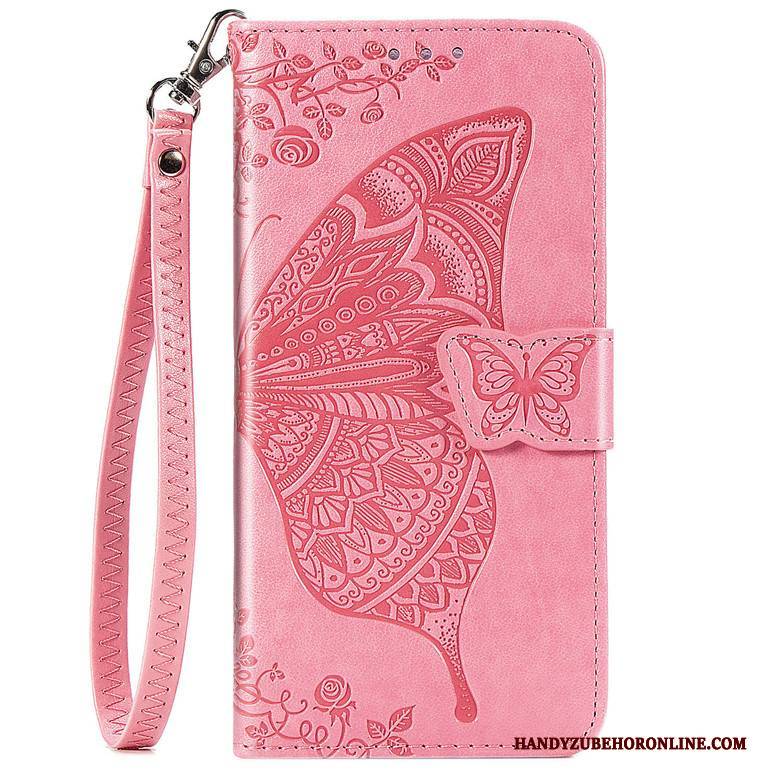 Hülle Samsung Galaxy Note 10 Lite Schutz Schmetterling Blumen, Case Samsung Galaxy Note 10 Lite Lederhülle Rosa Handyhüllen