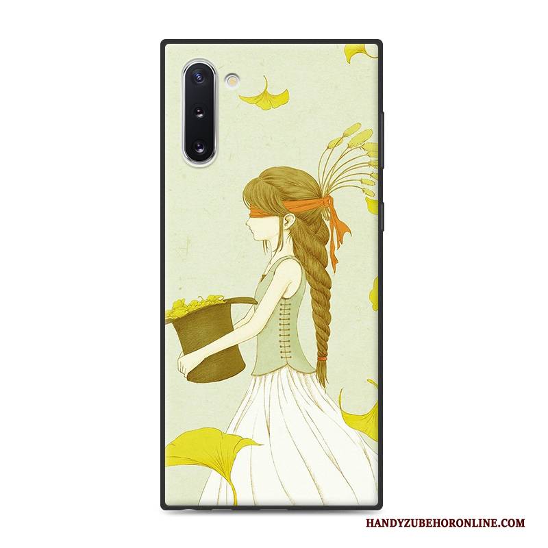 Hülle Samsung Galaxy Note 10 Schutz Handyhüllen Einfach, Case Samsung Galaxy Note 10 Wind Gelb