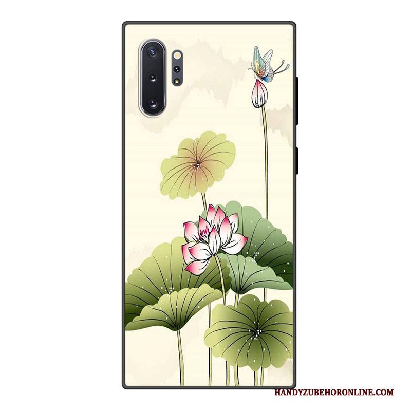 Hülle Samsung Galaxy Note 10+ Schutz Handyhüllen Persönlichkeit, Case Samsung Galaxy Note 10+ Taschen Blau Anti-sturz