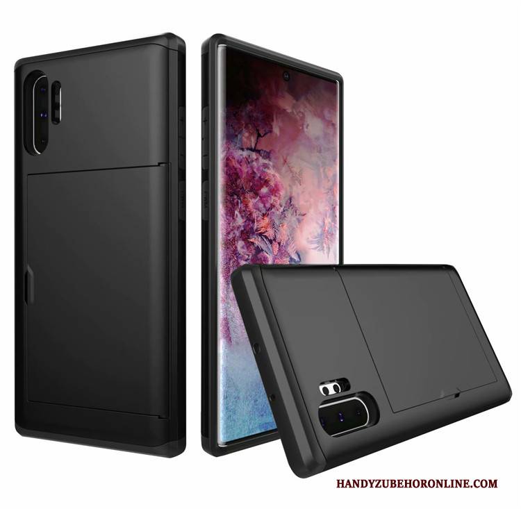 Hülle Samsung Galaxy Note 10+ Schutz Weiß Handyhüllen, Case Samsung Galaxy Note 10+ Karte