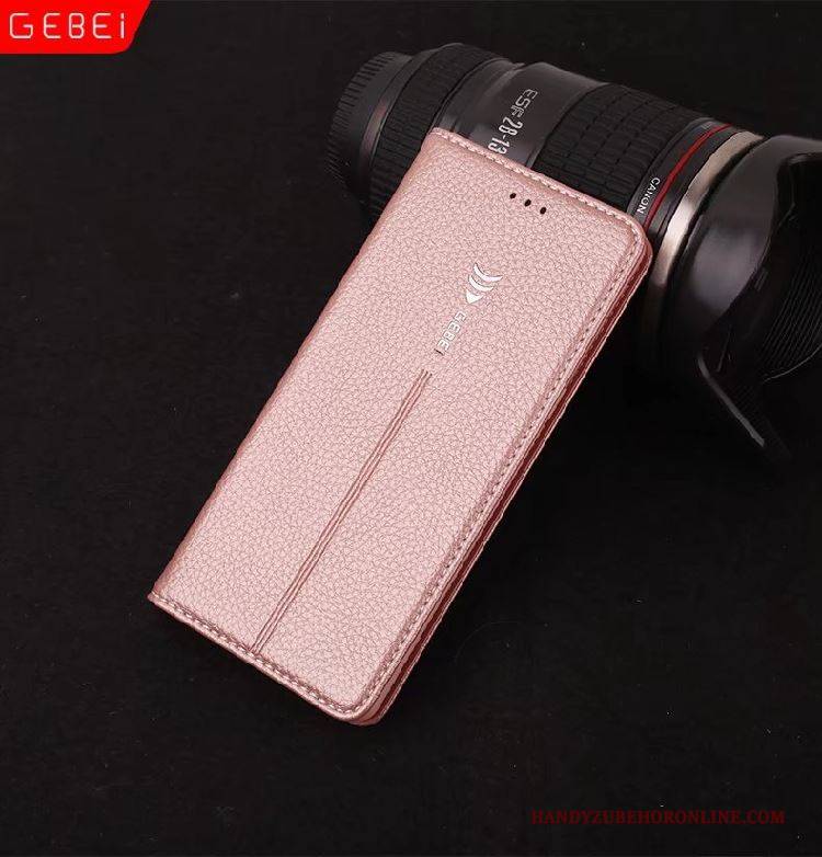 Hülle Samsung Galaxy Note 10+ Taschen Anti-sturz Handyhüllen, Case Samsung Galaxy Note 10+ Folio Rosegold