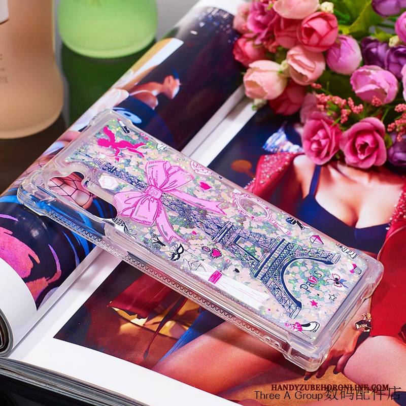 Hülle Samsung Galaxy Note 10 Taschen Anti-sturz Handyhüllen, Case Samsung Galaxy Note 10 Weiche Treibsand Weiß