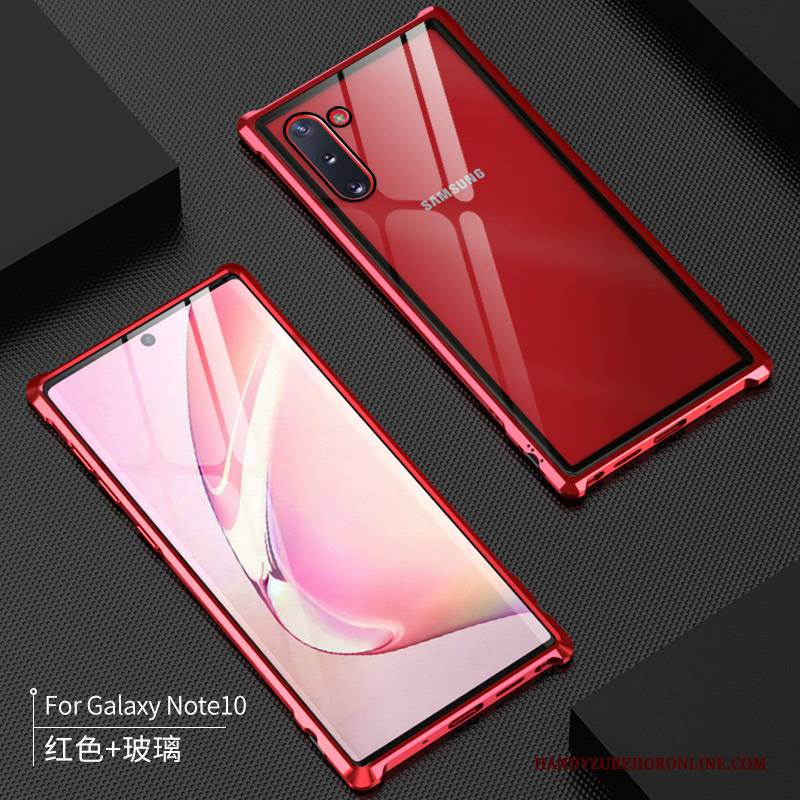 Hülle Samsung Galaxy Note 10 Taschen Handyhüllen Einfach, Case Samsung Galaxy Note 10 Metall Neu Anti-sturz