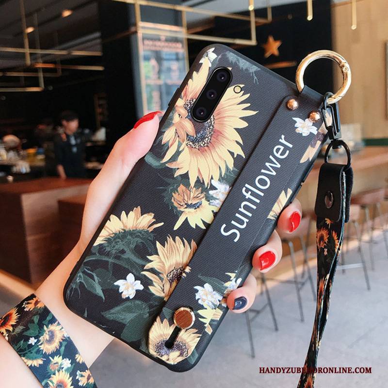 Hülle Samsung Galaxy Note 10 Taschen Hängende Verzierungen Handyhüllen, Case Samsung Galaxy Note 10 Schutz Hängender Hals Nubuck