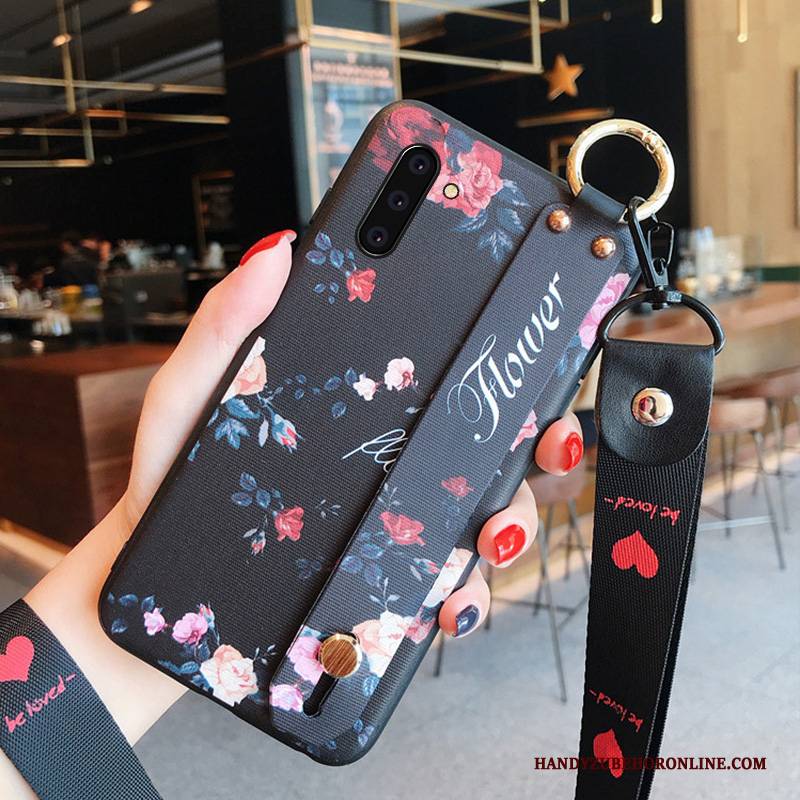 Hülle Samsung Galaxy Note 10 Taschen Hängende Verzierungen Handyhüllen, Case Samsung Galaxy Note 10 Schutz Hängender Hals Nubuck